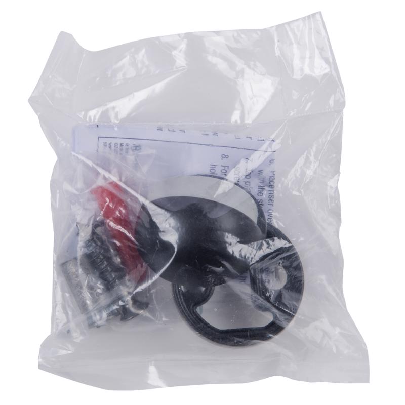 Brinks Commercial Steel Matte Brass/Black Door Stop Mounts to floor 1.75 in.