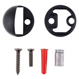 Brinks Commercial Steel Matte Brass/Black Door Stop Mounts to floor 1.75 in.