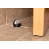 Brinks Commercial Steel Matte Brass/Black Door Stop Mounts to floor 1.75 in.