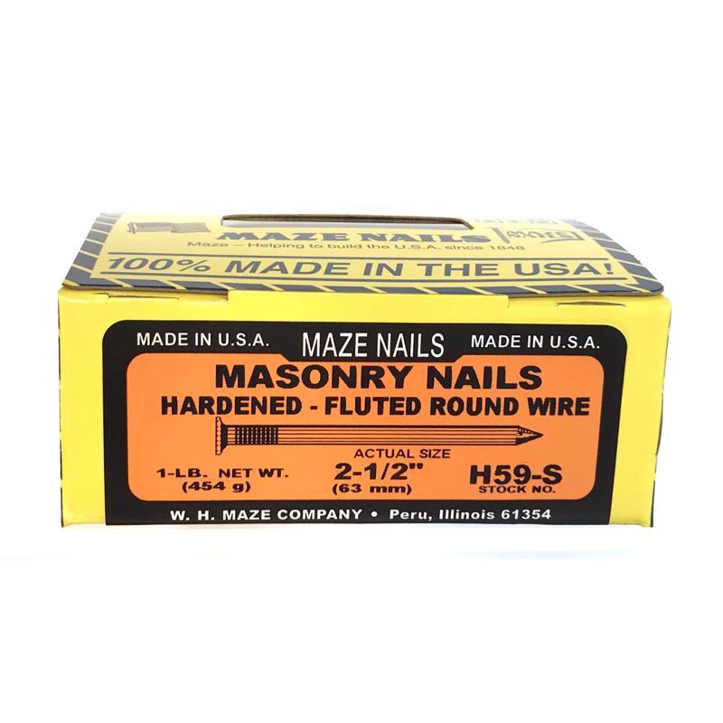 NAIL MASONRY STEEL 2.5"L