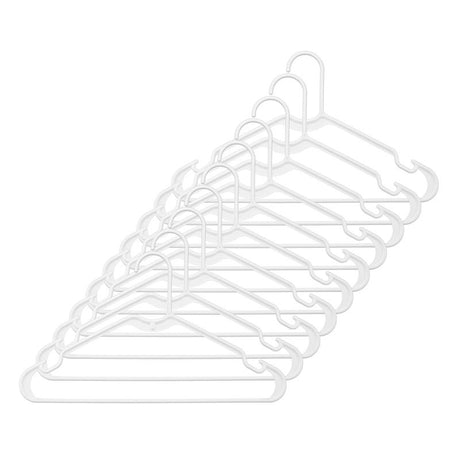 HANGER PLASTIC WHTE 10PK