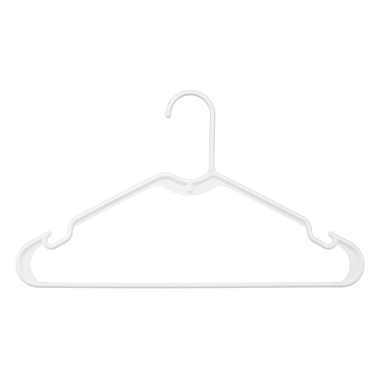 Whitmor Plastic White Hanger 10 pk