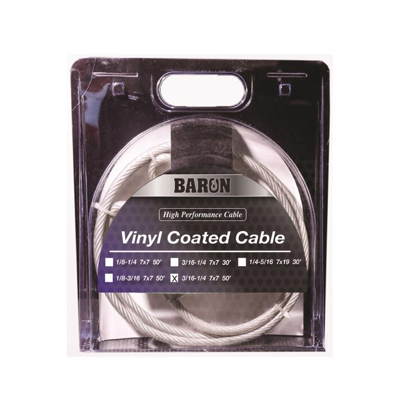 AIRCRFT CABLE VNYL 50'