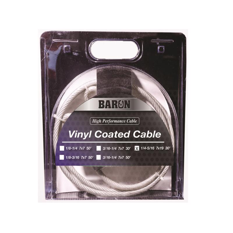 AIRCRFT CABLE VNYL 30'