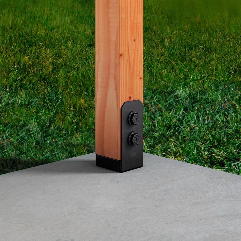 Simpson Strong-Tie APVB 6.75 in. H X 3 in. W 16 Ga. Steel Adjustable Post Base