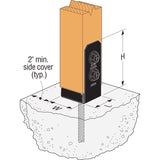 Simpson Strong-Tie APVB 6.75 in. H X 3 in. W 16 Ga. Steel Adjustable Post Base