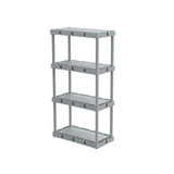 4-TIER SHELVING UNT GRAY