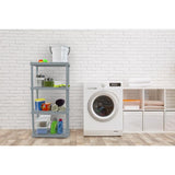 Gracious Living 48 in. H X 24 in. W X 12 in. D Plastic 4-Tier Shelving Unit