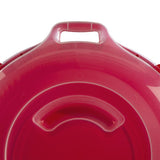 Sterilite Clear/Red Wreath Storage Box 7.5 in. H X 28.38 in. W X 25.25 in. D