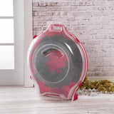 Sterilite Clear/Red Wreath Storage Box 7.5 in. H X 28.38 in. W X 25.25 in. D