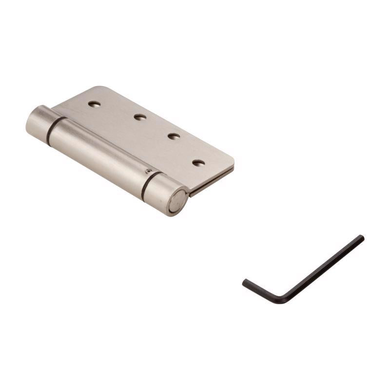 National Hardware 4 in. L Satin Nickel Spring Hinge 1 pk