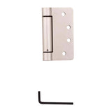 National Hardware 4 in. L Satin Nickel Spring Hinge 1 pk