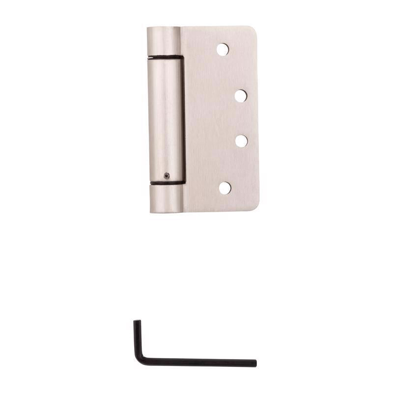 National Hardware 4 in. L Satin Nickel Spring Hinge 1 pk