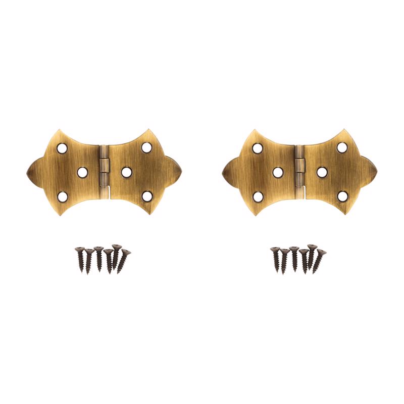 National Hardware 3.06 in. L Antique Brass Brass Butterfly Hinge 1 pk