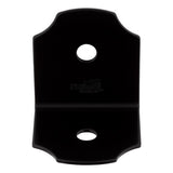 National Hardware Hartley 3 in. H X 3 in. W X 3-1/4 in. D Black Steel Flat Corner Brace