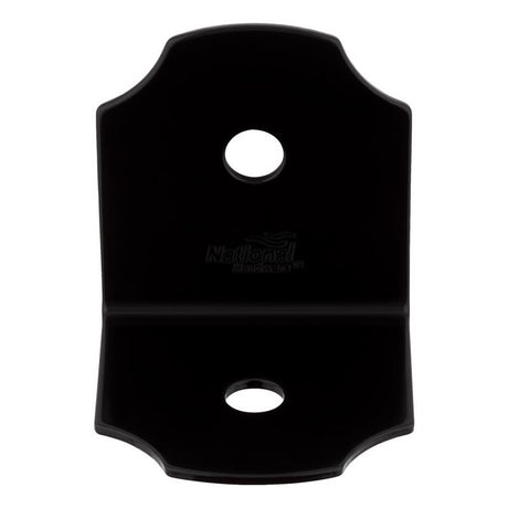 National Hardware Hartley 3 in. H X 3 in. W X 3-1/4 in. D Black Steel Flat Corner Brace