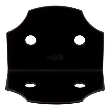 National Hardware Hartley 3.5 in. H X 5 in. W X 3.5 in. D Black Steel Flat Corner Brace