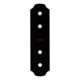 National Hardware Hartley Storm Shine Black Steel Flat Strap 1 pk