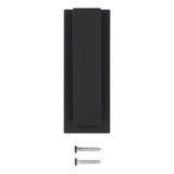 National Hardware Reed 4.75 in. L Matte Black Brass Door Knocker