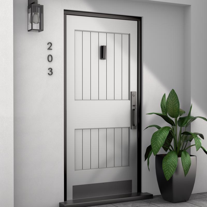 National Hardware Reed 4.75 in. L Matte Black Brass Door Knocker