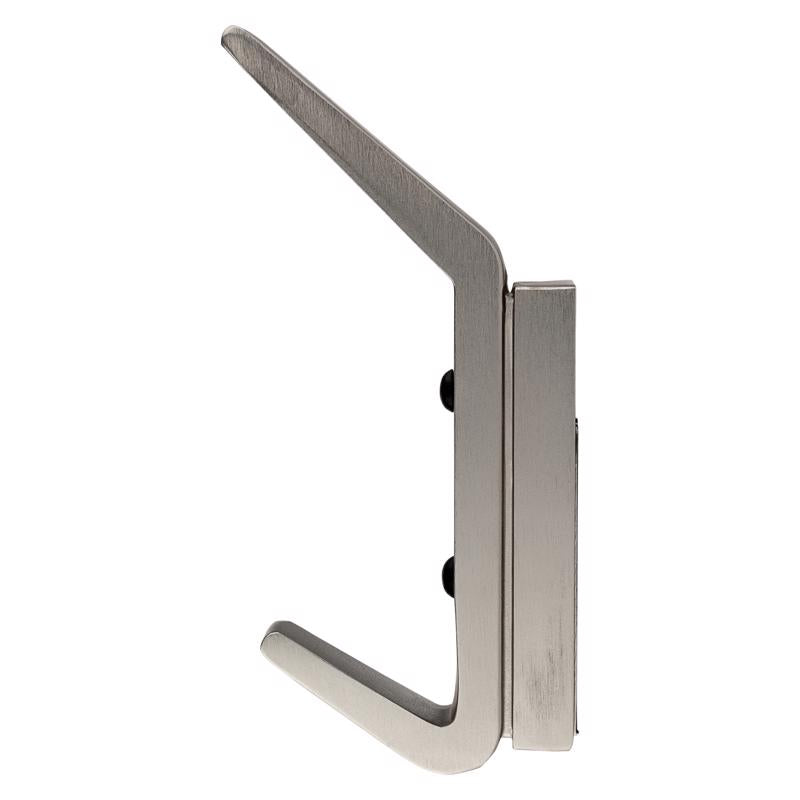 National Hardware Reed Satin Nickel Steel 4-3/4 in. L Hook 25 lb 1 pk