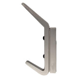 National Hardware Reed Satin Nickel Steel 4-3/4 in. L Hook 25 lb 1 pk