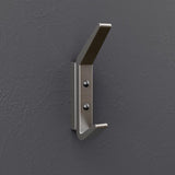 National Hardware Reed Satin Nickel Steel 4-3/4 in. L Hook 25 lb 1 pk