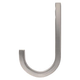 National Hardware Reed Medium Satin Nickel Steel 4 in. L Hook 60 lb 1 pk