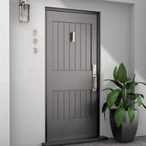 National Hardware Reed 4.75 in. L Satin Nickel Aluminum Door Knocker