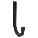 National Hardware Reed Medium Matte Black Black Steel 4 in. L Hook 60 lb 1 pk