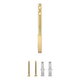 National Hardware Reed Medium Brushed Gold Steel 4 in. L Hook 60 lb 1 pk