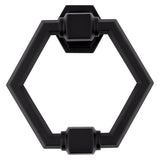 National Hardware Powell 4 in. L Matte Black Die Cast Zinc Door Knocker