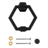 National Hardware Powell 4 in. L Matte Black Die Cast Zinc Door Knocker