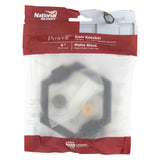 National Hardware Powell 4 in. L Matte Black Die Cast Zinc Door Knocker