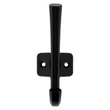 National Hardware Powell Medium Matte Black Black Aluminum 4-15/16 in. L Angled Hook 60 lb 1 pk