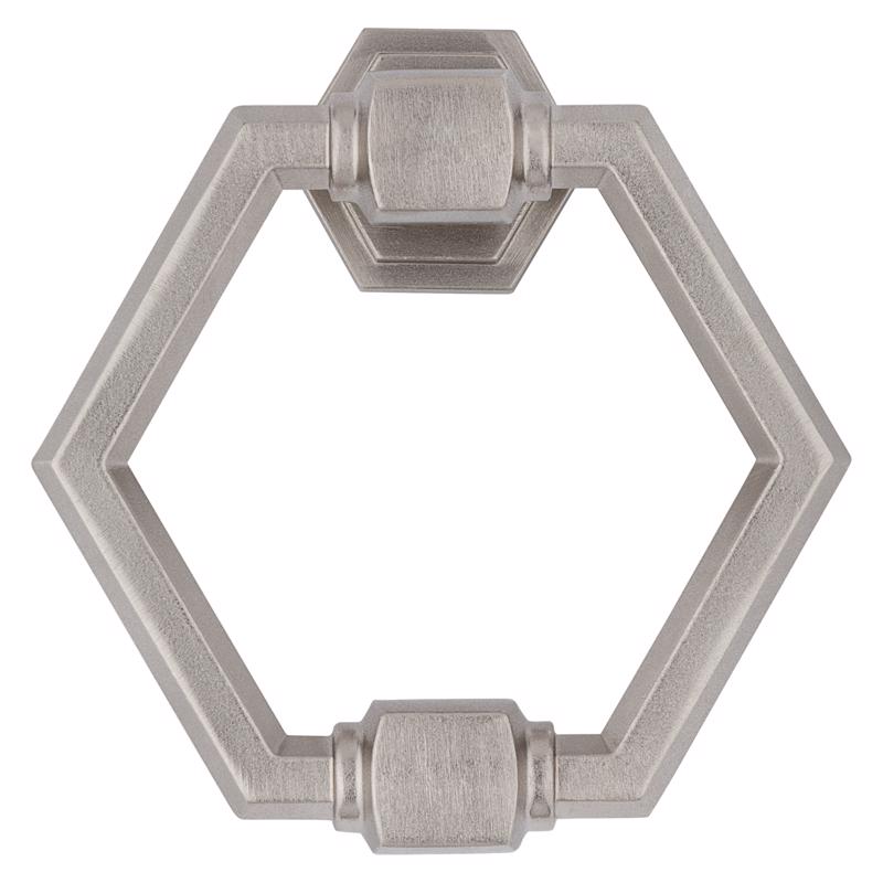 National Hardware Powell 4 in. L Satin Nickel Die Cast Zinc Door Knocker