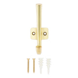 National Hardware Powell Medium Brushed Gold Aluminum 4-15/16 in. L Angled Hook 60 lb 1 pk