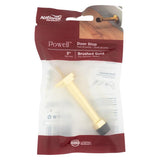 National Hardware Powell 5/8 in. W X 3-19/32 in. L Zinc Brushed Gold Gold Door Stop Mounts to door a