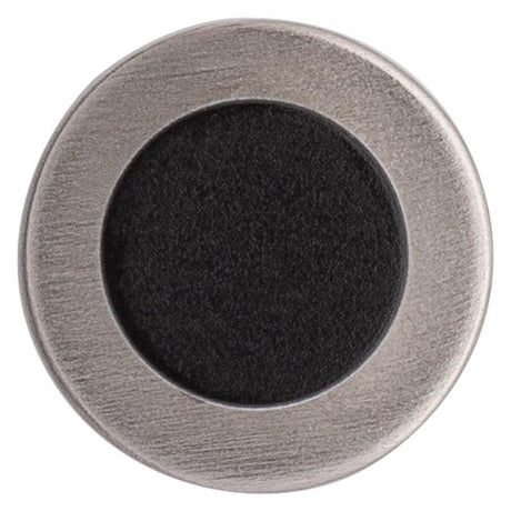 National Hardware Cooper 3 in. L Aluminum Satin Nickel Silver Door Stop Mounts to door and wall 1 in