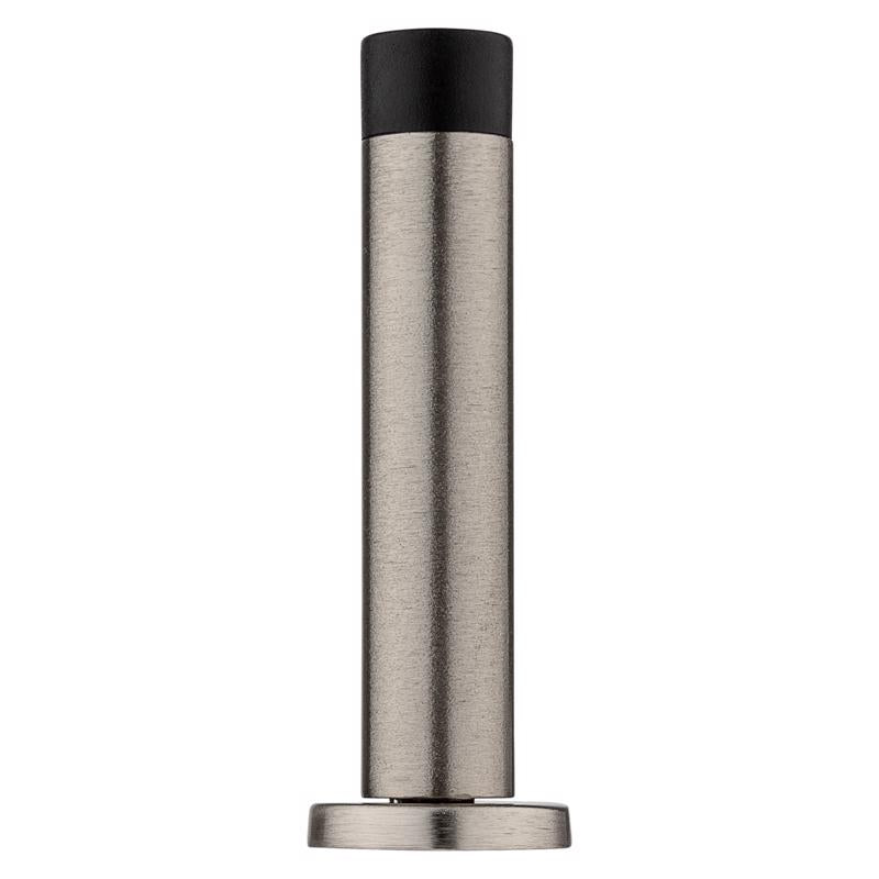 National Hardware Cooper 3 in. L Aluminum Satin Nickel Silver Door Stop Mounts to door and wall 1 in