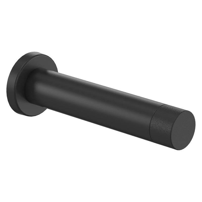 National Hardware Cooper 1 in. W X 3 in. L Aluminum Matte Black Door Stop Mounts to door and wall