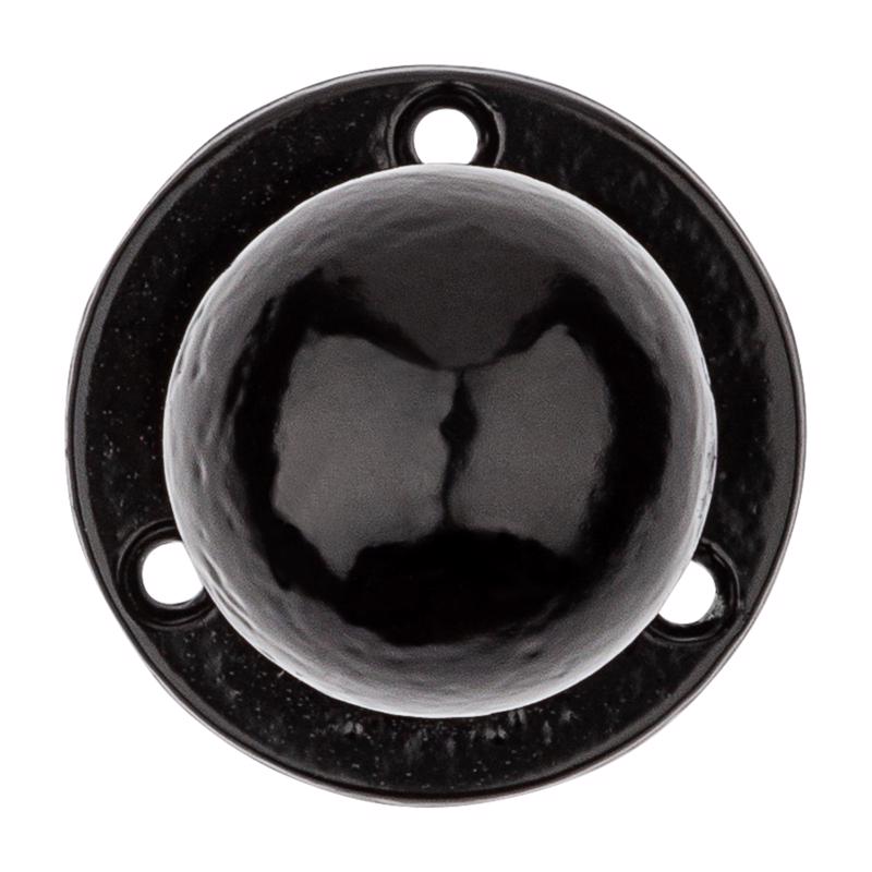 National Hardware 2.87 in. L Matte Black Steel Knob Pull