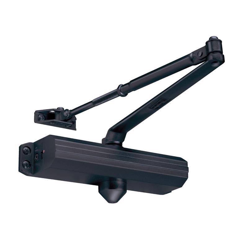Tell 600 Series Matte Black Aluminum Hydraulic Adjustable Door Closer Grade 1