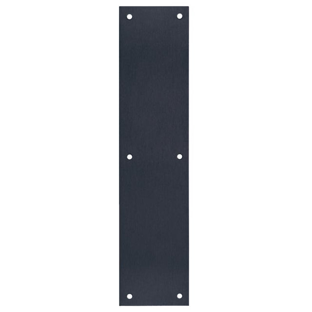 PUSH PLATE MBLK 3.5X15"