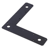 CORNER PLATE STL BLK 9"