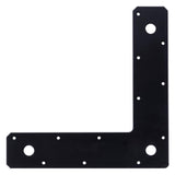 Hampton 1/8 in. H X 9 in. W X 2 in. D Black Steel Corner Plate