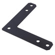 CORNER PLATE STL BLK 12"
