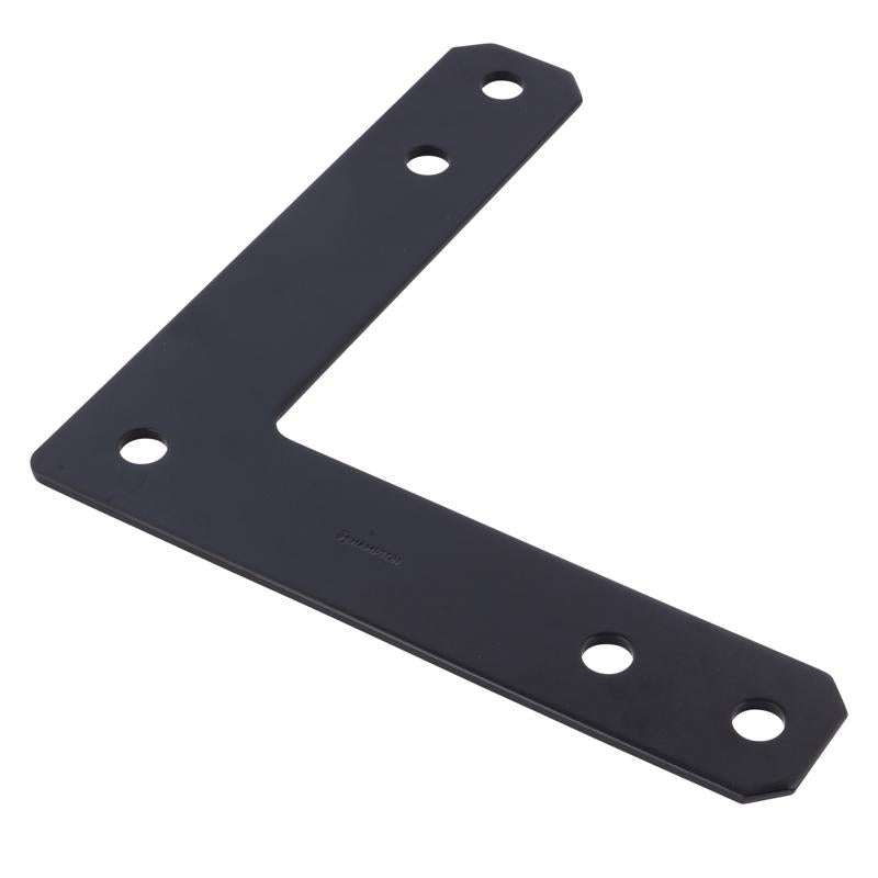 CORNER PLATE STL BLK 12"