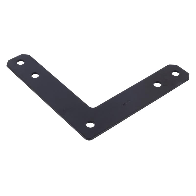 Hampton 12 in. H X 12 in. W X 3/16 in. D Black Steel Corner Plate