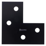 Hampton 6 in. H X 6 in. W X 1/8 in. D Black Steel Corner Plate